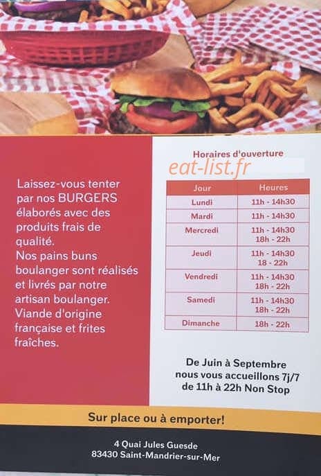 O’Burger de la Presqu’île — carte page 4
