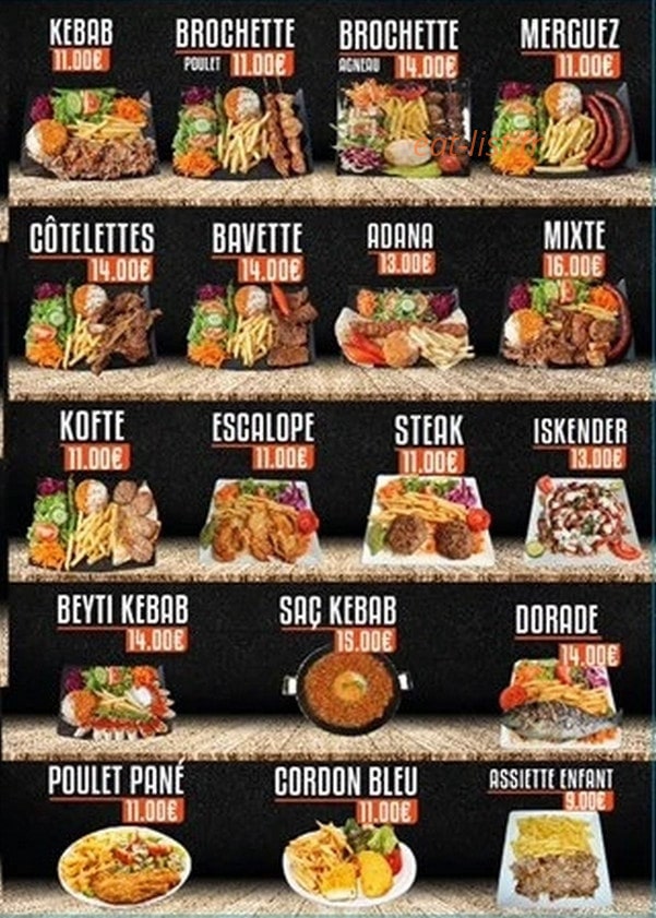 Istanbul Grill — carte page 3