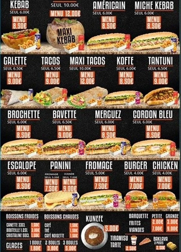 Istanbul Grill — carte page 4