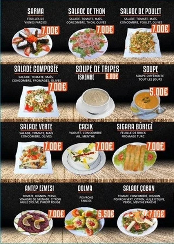 Istanbul Grill — carte page 2