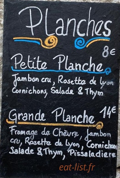 Le Petit Bonheur — carte page 4