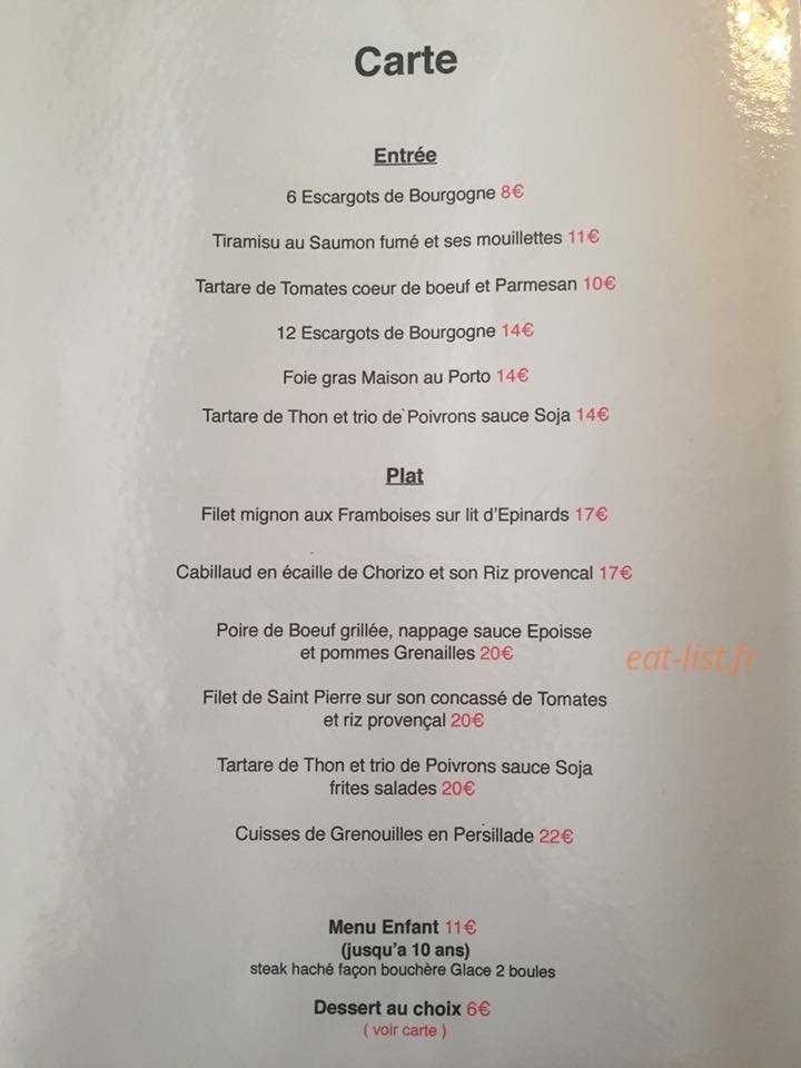 Histoire sans faim — carte page 1