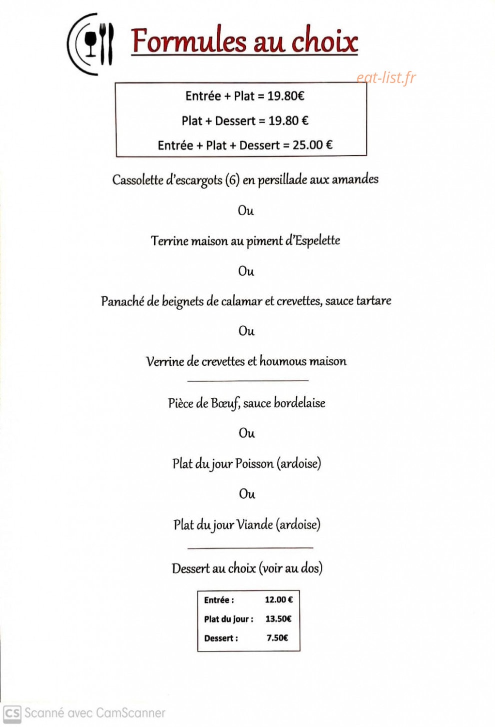 Les Esclapières — carte page 1