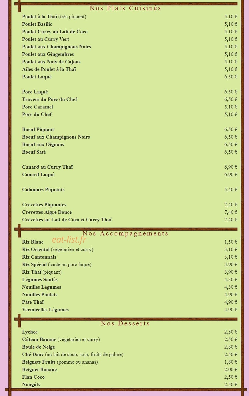 Old Siam — carte page 2