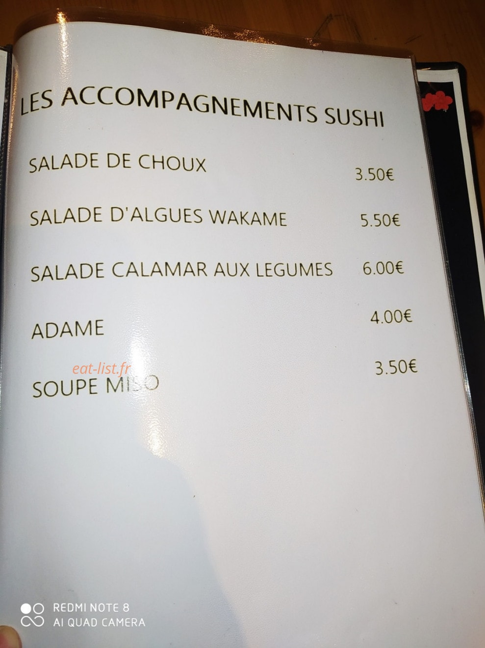 Sushi Wok — carte page 5