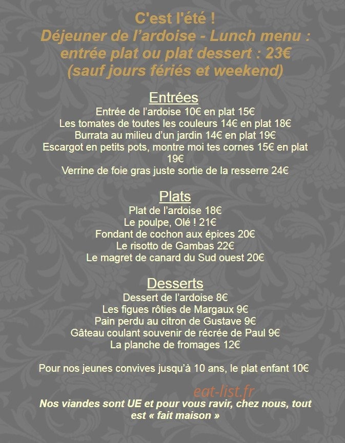 Hotel des Deux Rocs — carte page 1