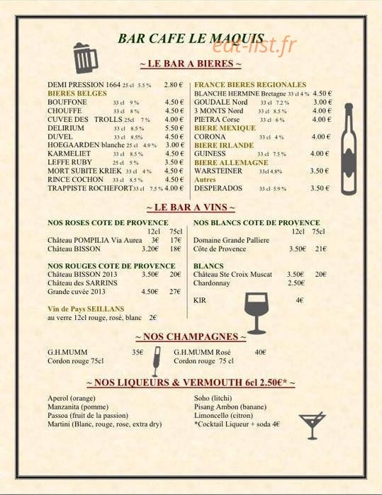 Le Maquis — carte page 2