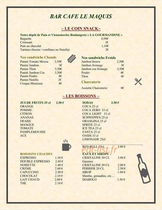 Le Maquis — carte page 1