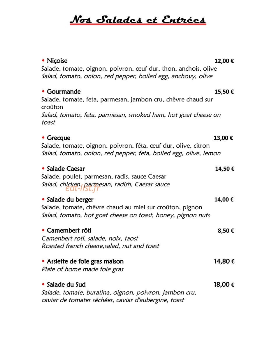Le Lac — carte page 1