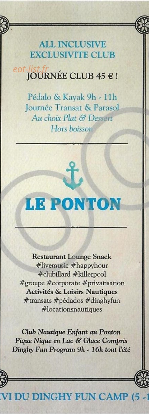 Le Ponton — carte page 5