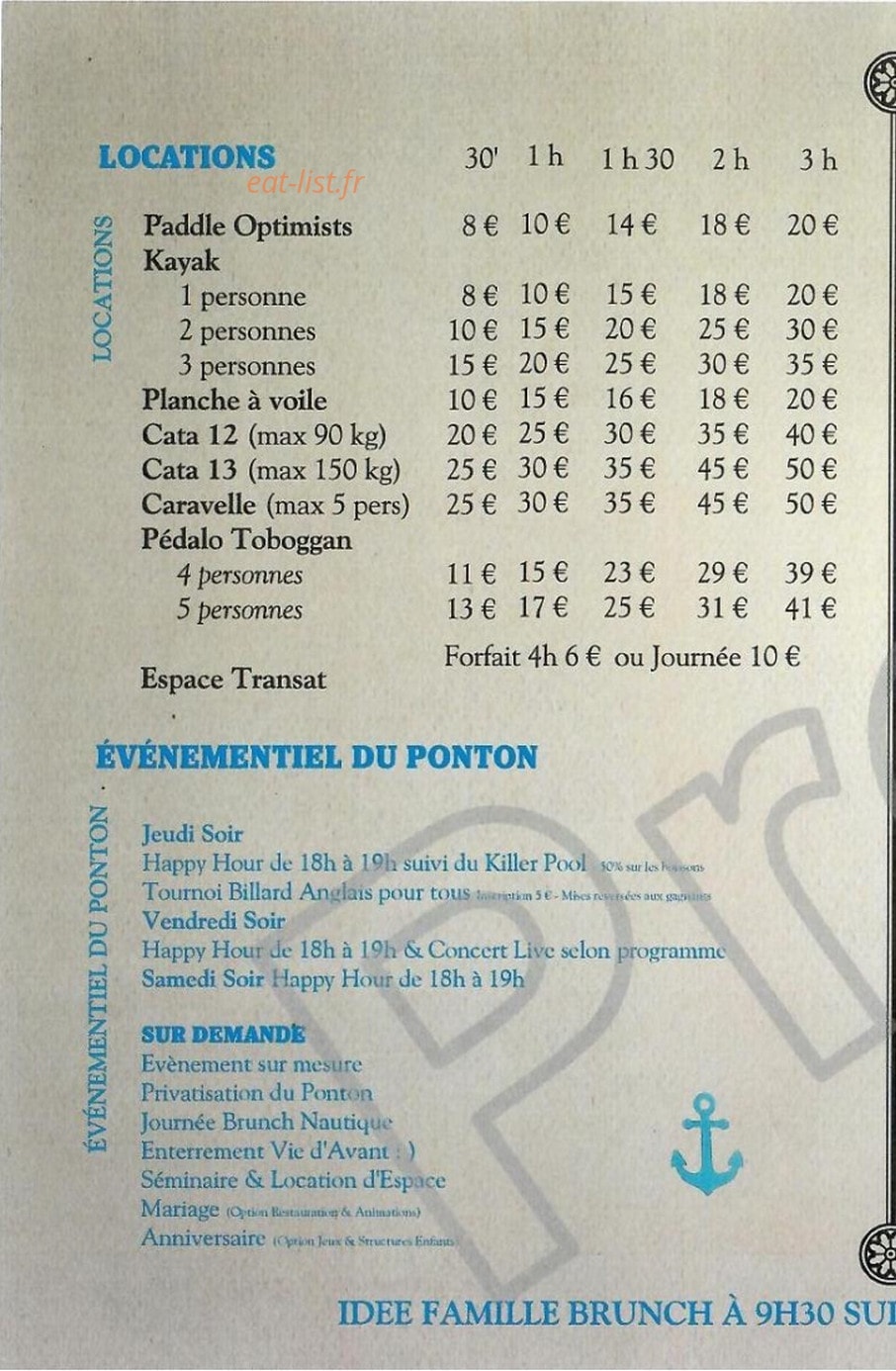 Le Ponton — carte page 4