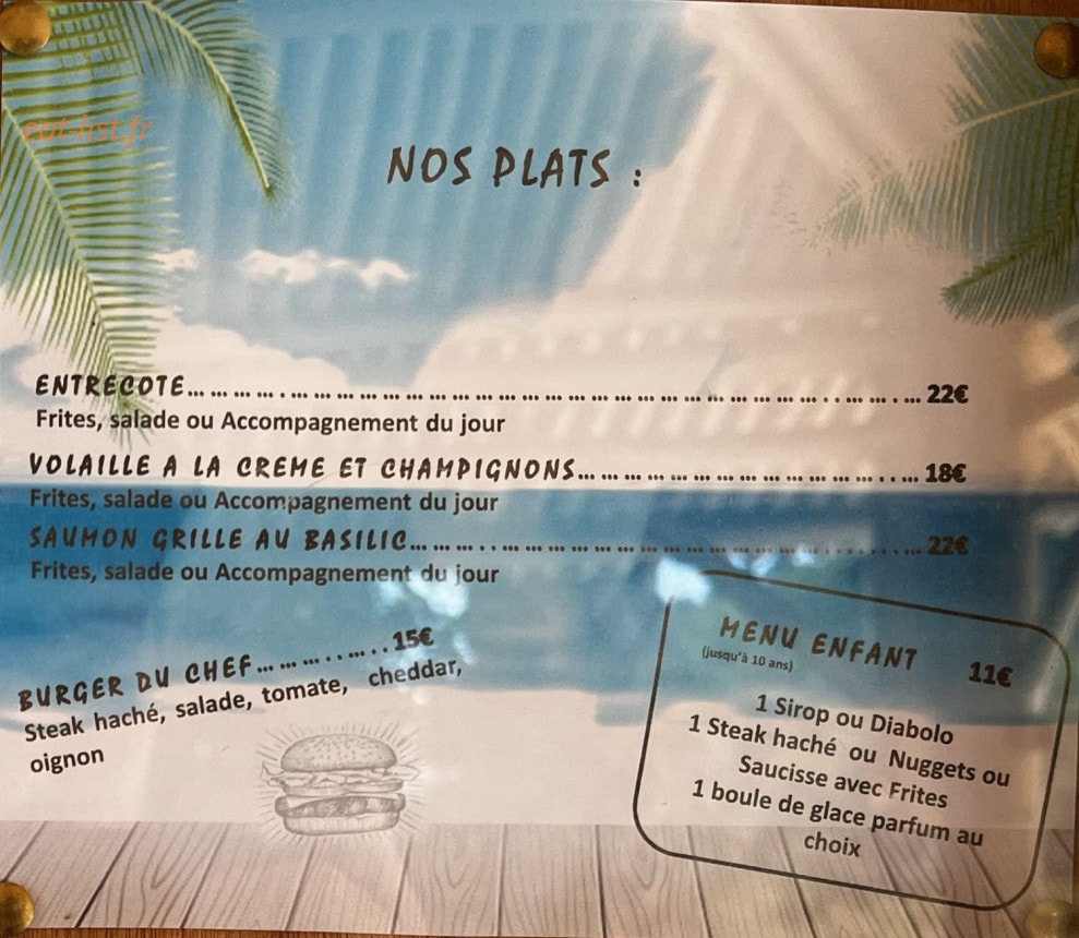 Macao Plage — carte page 2