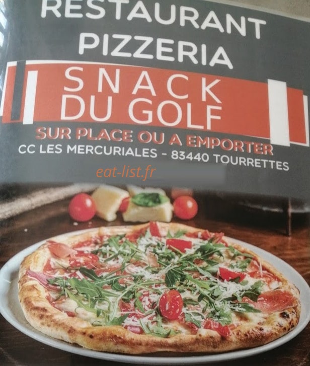 Snack du Golf — carte page 1