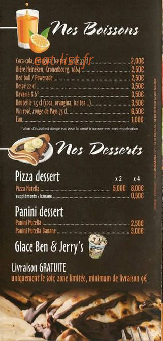 La Boutique — carte page 2