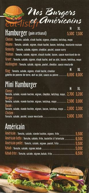 La Boutique — carte page 3