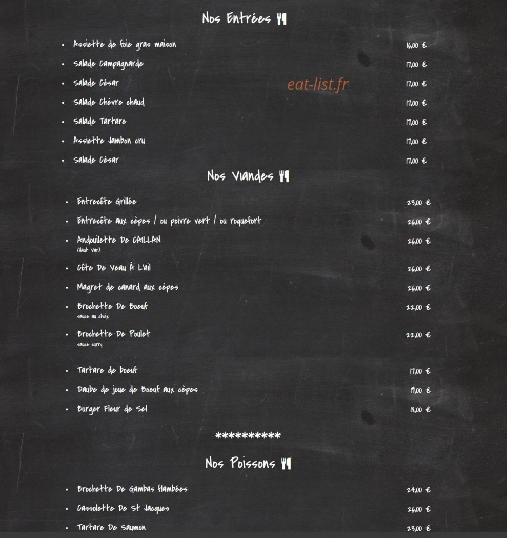 La Cascade — carte page 3