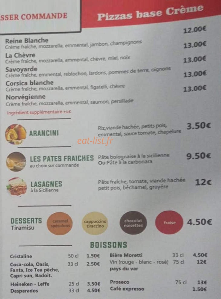 La Cucina — carte page 2