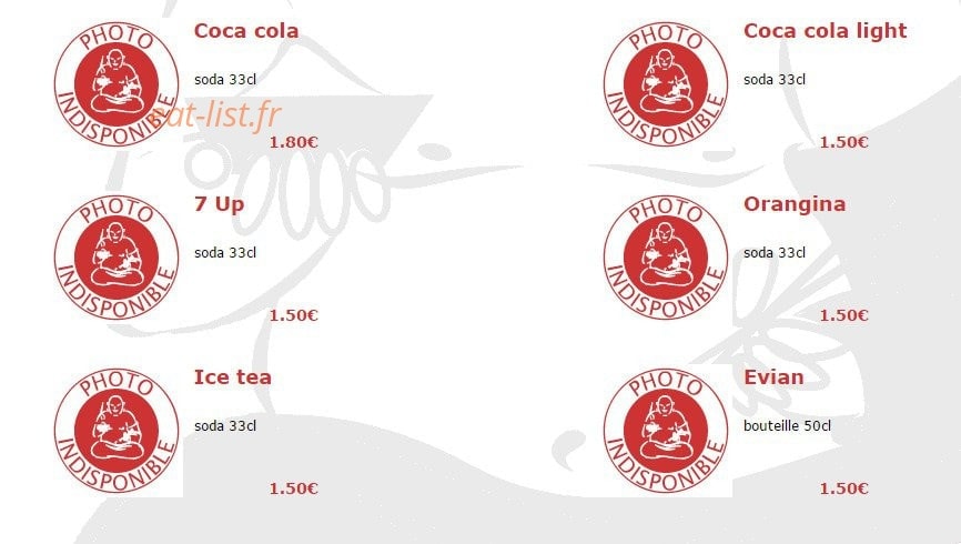Bouddha Gourmand — carte page 5