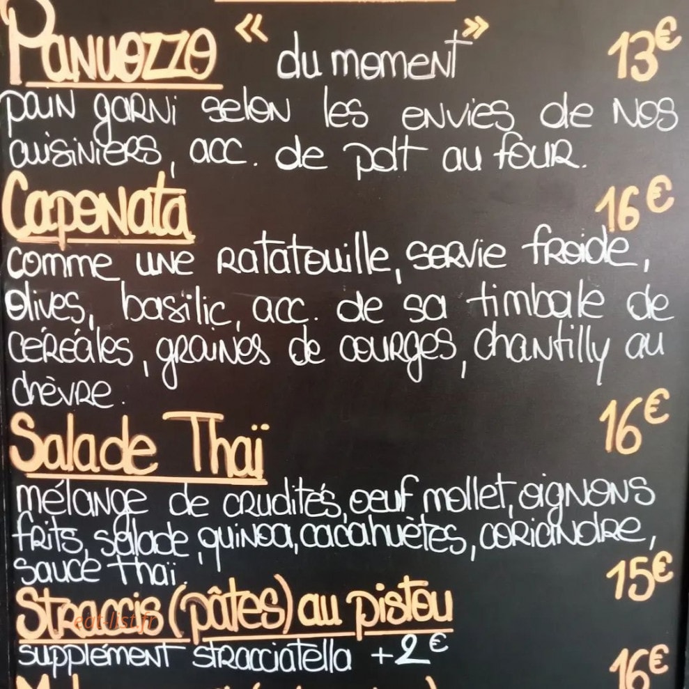 Carte et menu de La Gaudina à Saint Maximin la Sainte Baume — L'ardoise
