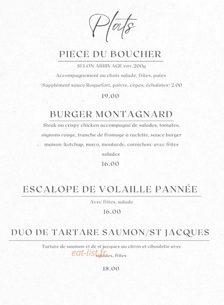 Le Twinn’s — carte page 2