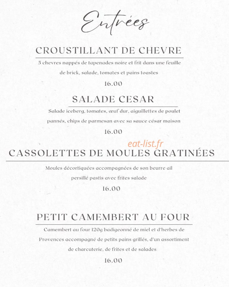 Le Twinn’s — carte page 1