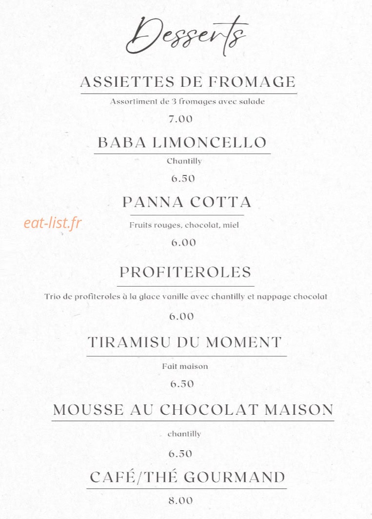 Le Twinn’s — carte page 4
