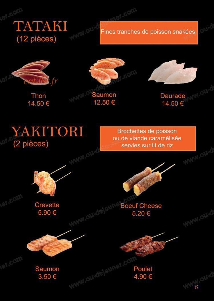 Carte et menu de Saga Sushi à Saint Maximin la Sainte Baume — Les spring rolls