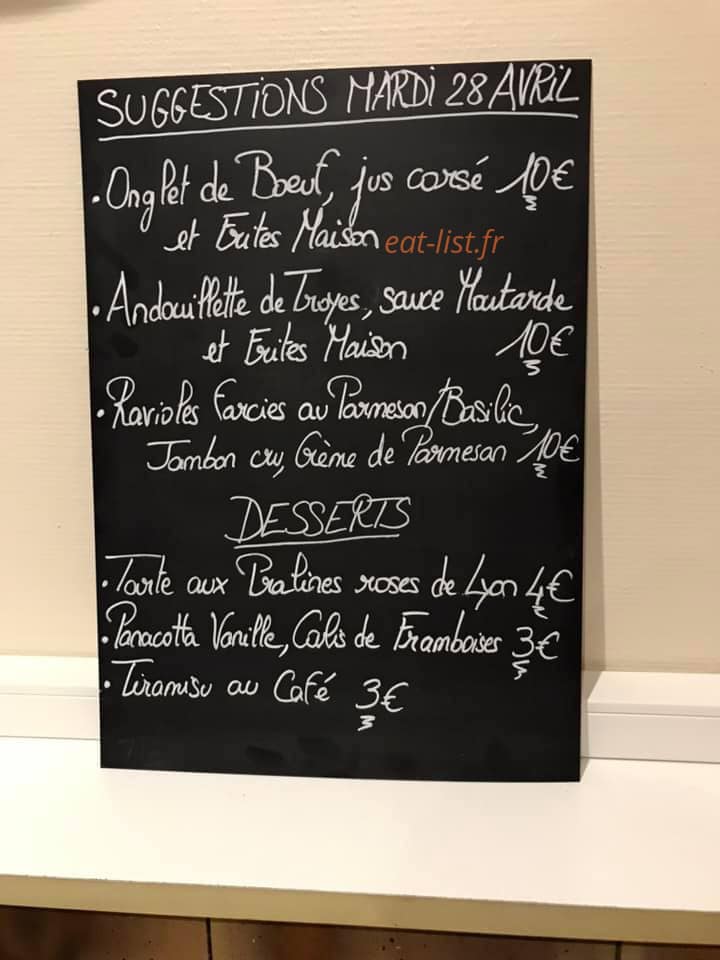 La Cigale — carte page 1