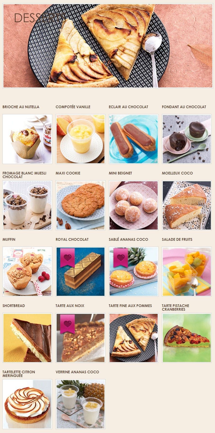 La Croissanterie — carte page 4