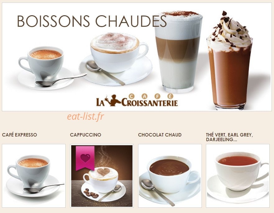La Croissanterie — carte page 5