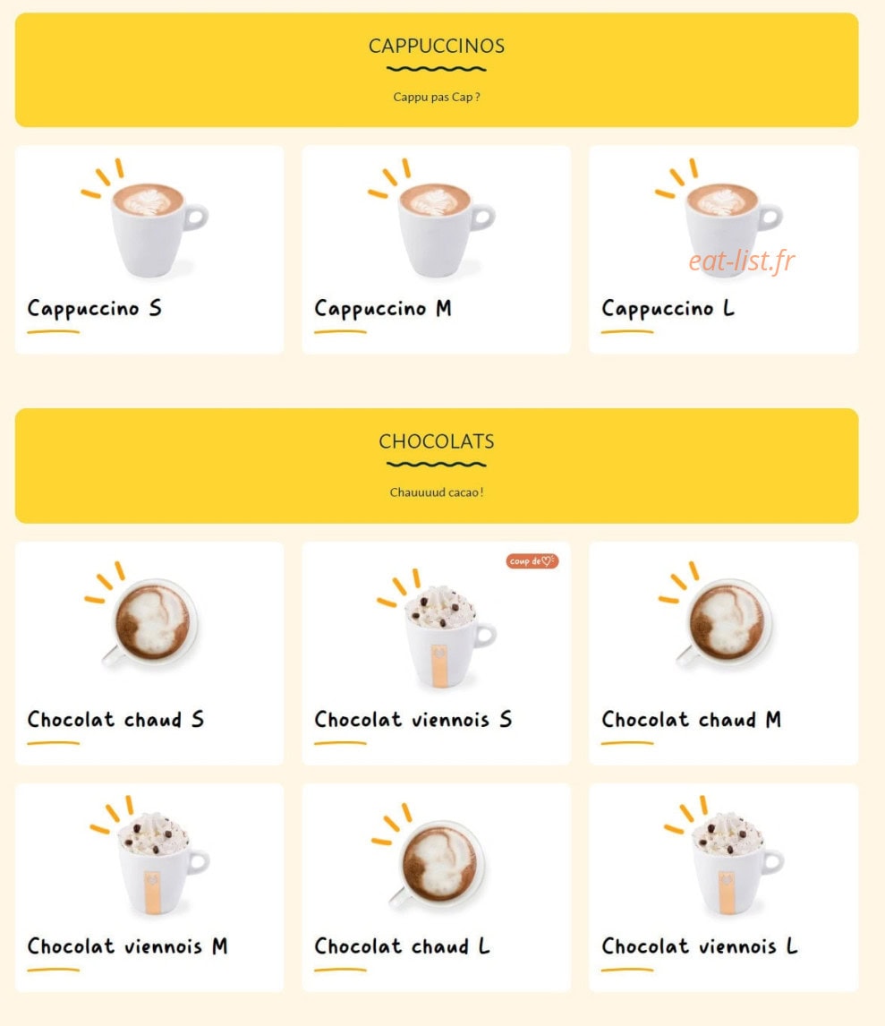 La Croissanterie — carte page 10