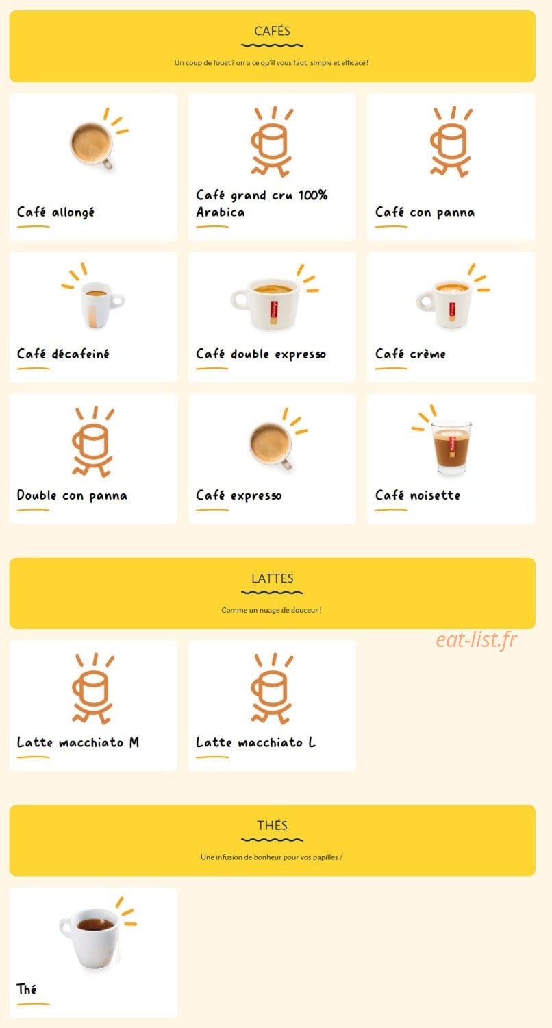 La Croissanterie — carte page 11