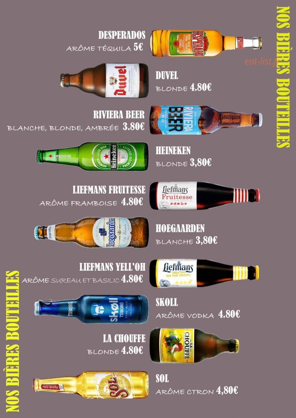 La Taverne de Corto — carte page 9