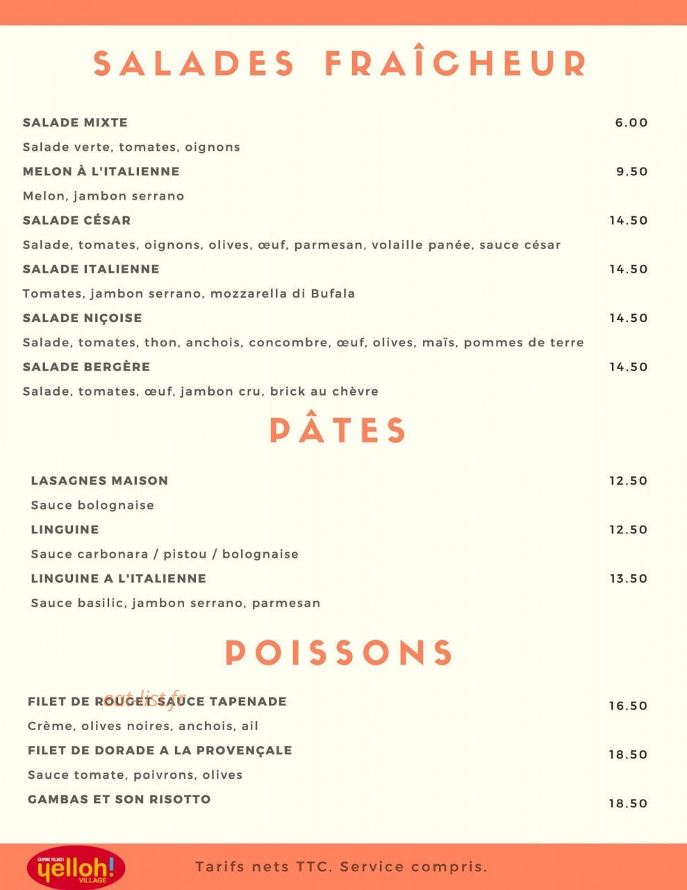 La Taverne de Corto — carte page 3