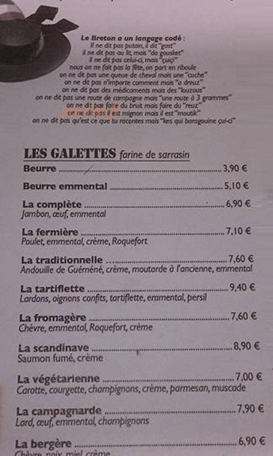 Le comptoir breton — carte page 2