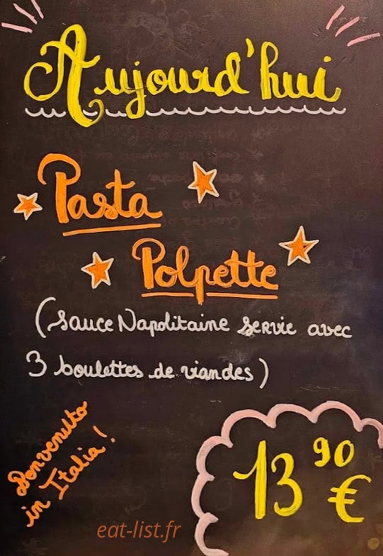 Le FoodHall du Village — carte page 1