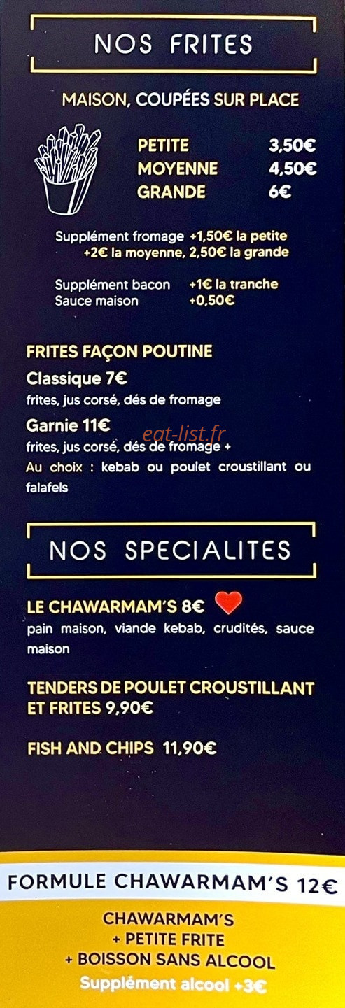 Mams burger factory — carte page 4