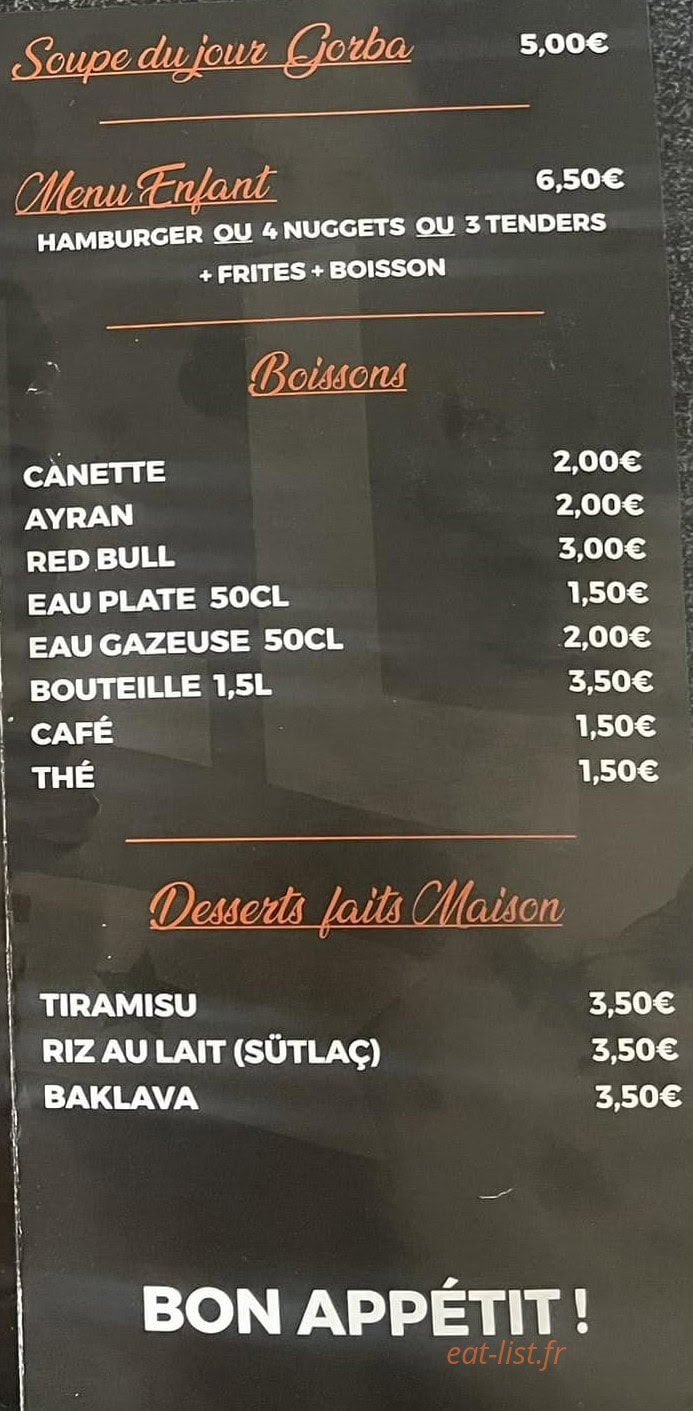 Grill house — carte page 3