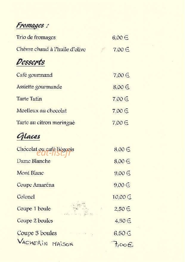 Le Relais des Lavandins — carte page 6