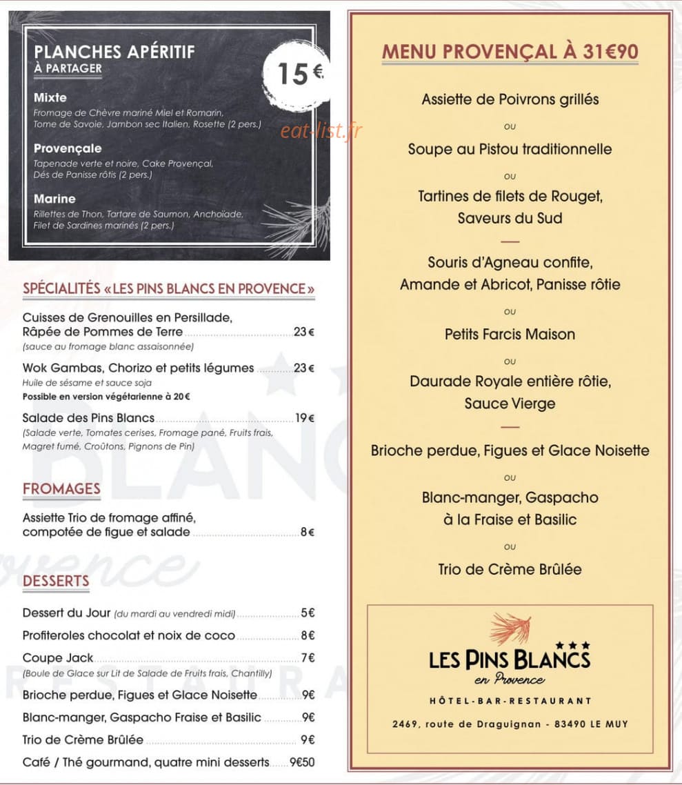 Les Pins Blancs en Provence — carte page 2