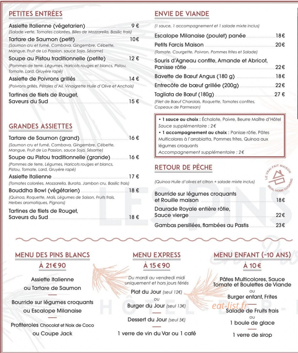 Les Pins Blancs en Provence — carte page 1