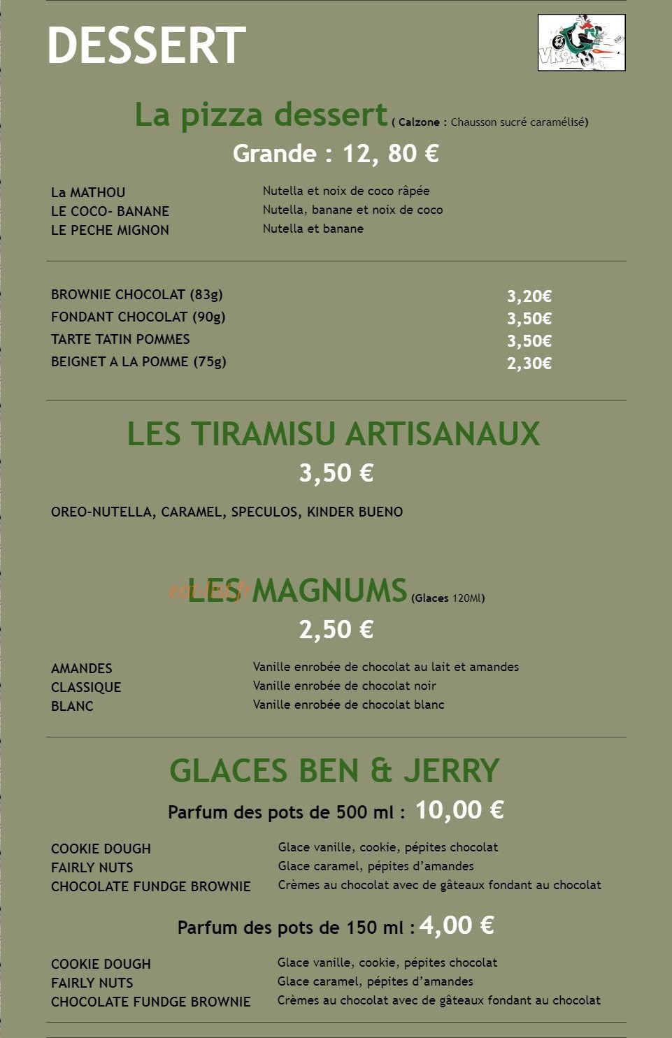 Allo Pizza — carte page 6