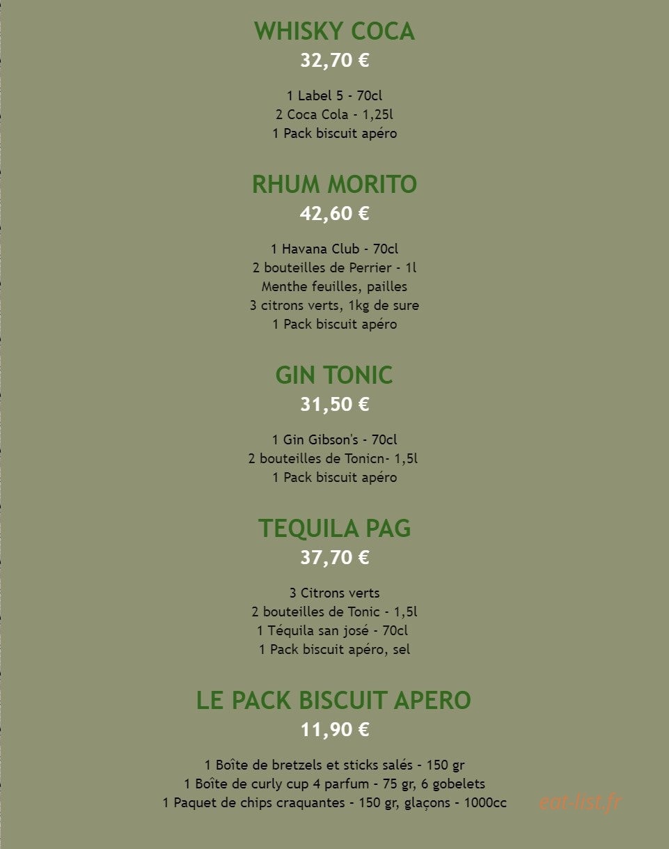 Allo Pizza — carte page 10