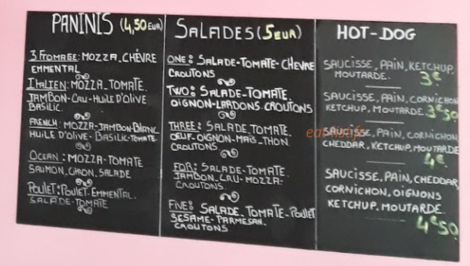 Au p'tit Délice 70's — carte page 2
