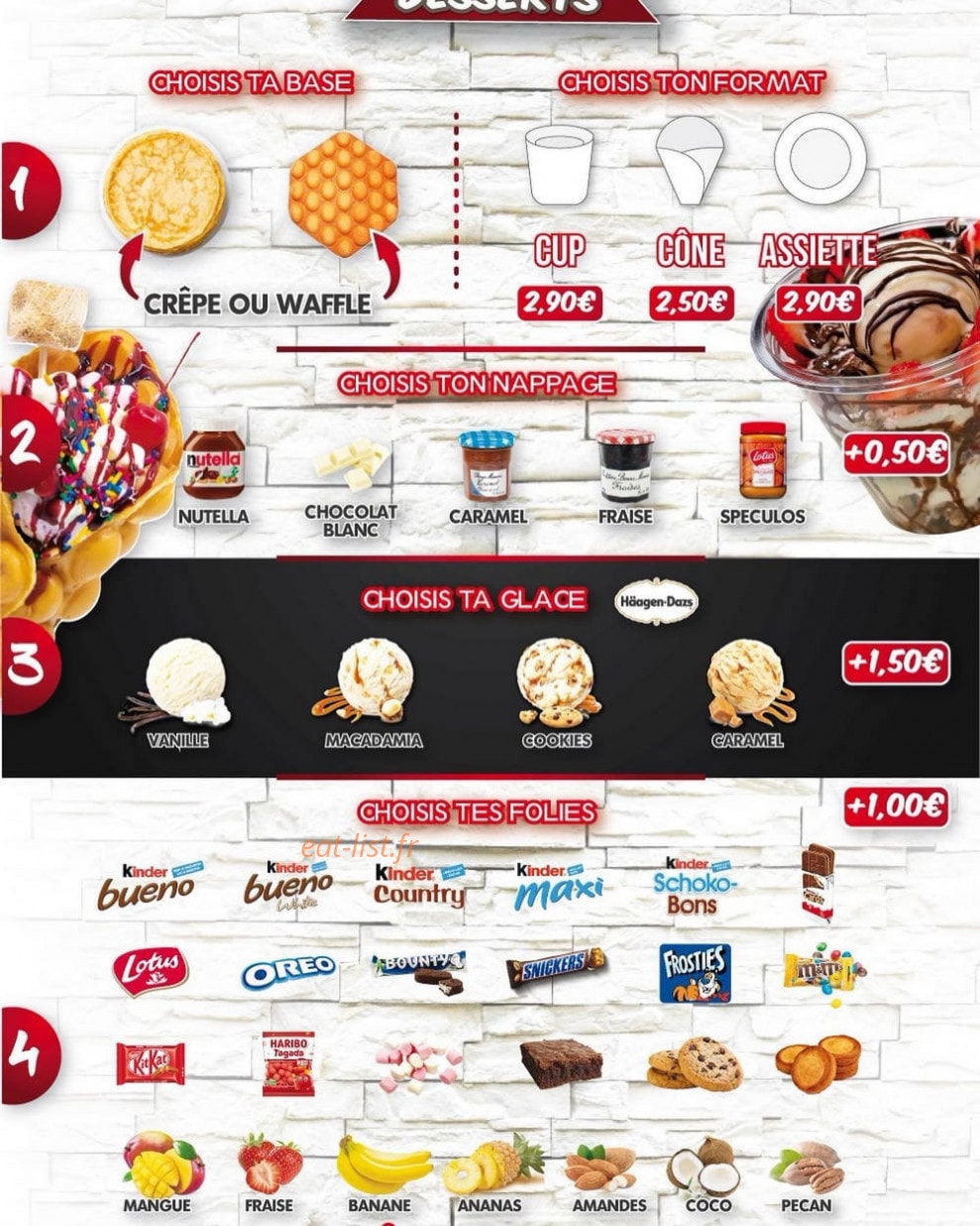 Crêpes folies — carte page 4
