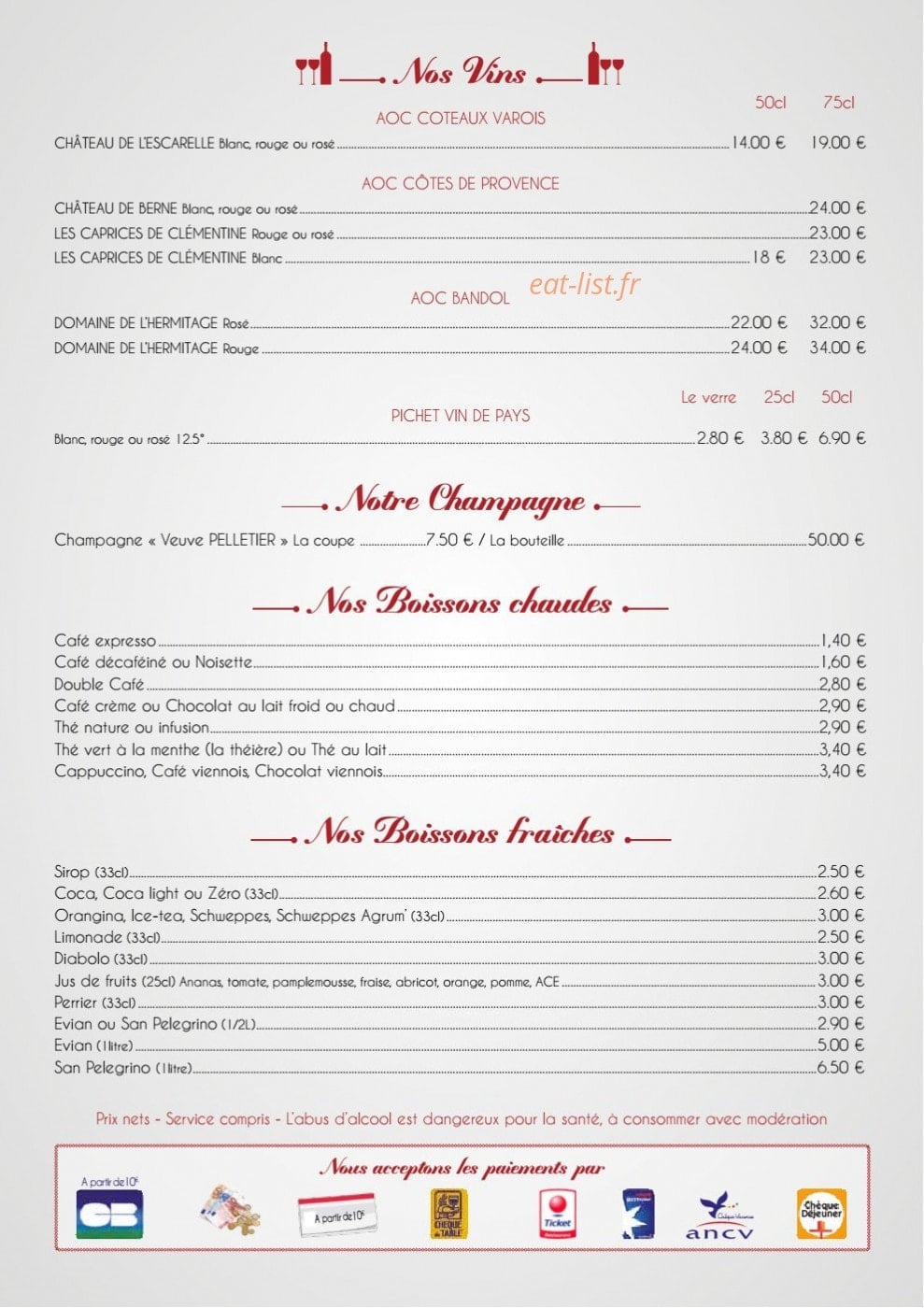 El Pacha — carte page 5