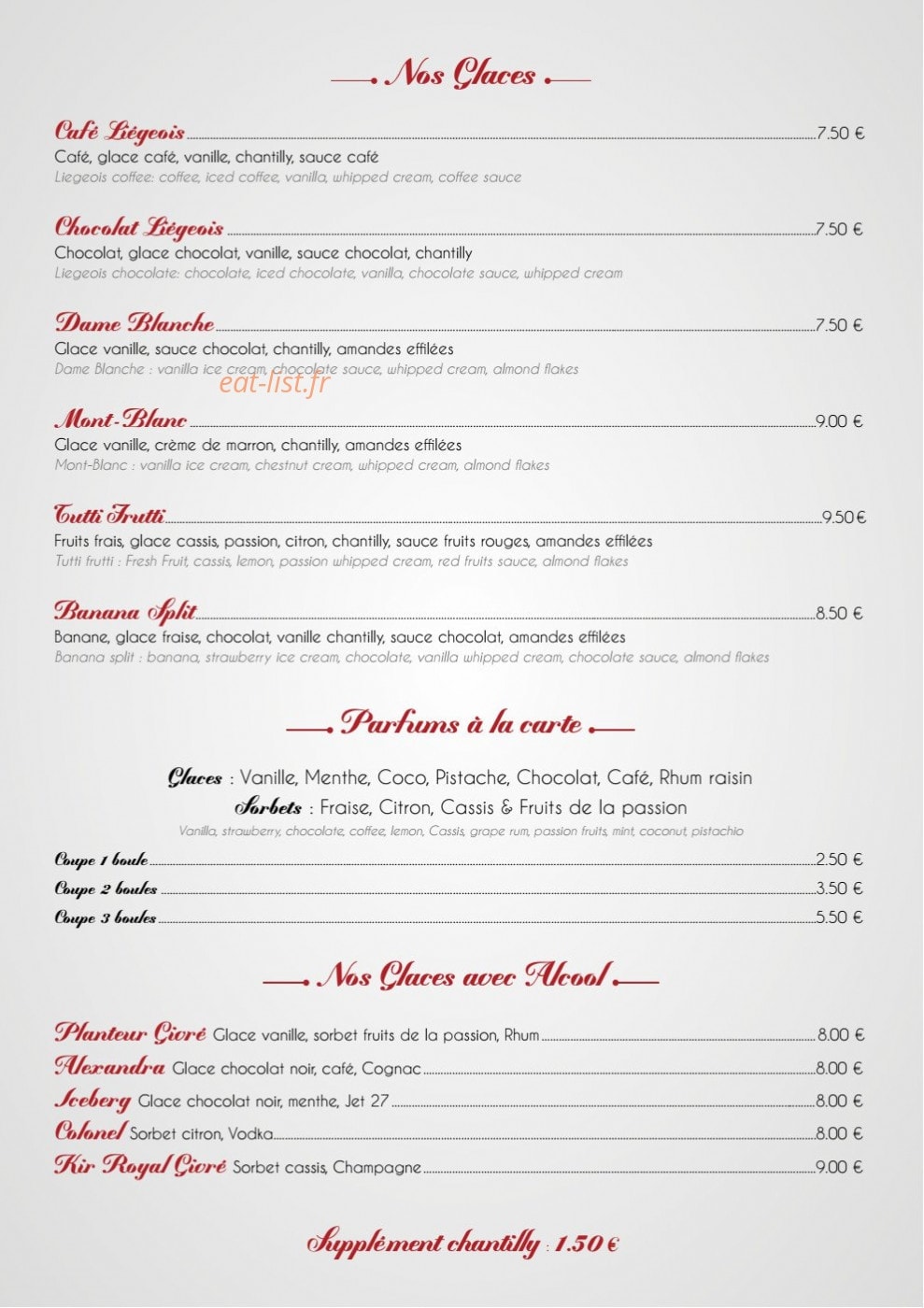 El Pacha — carte page 8