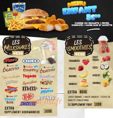 Food night — carte page 7