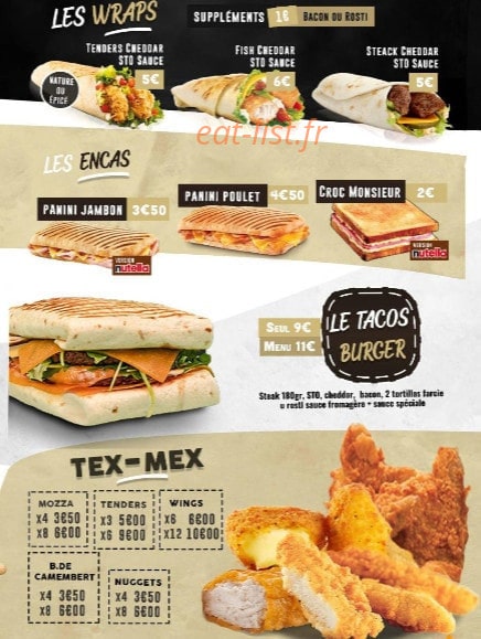 Food night — carte page 6