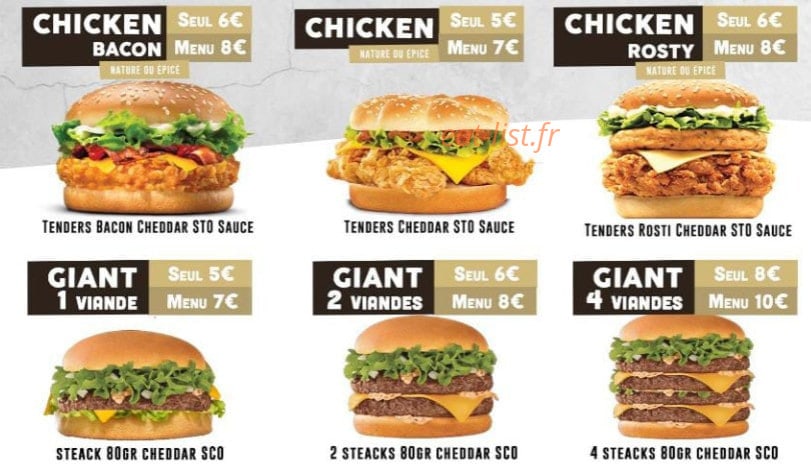 Food night — carte page 3